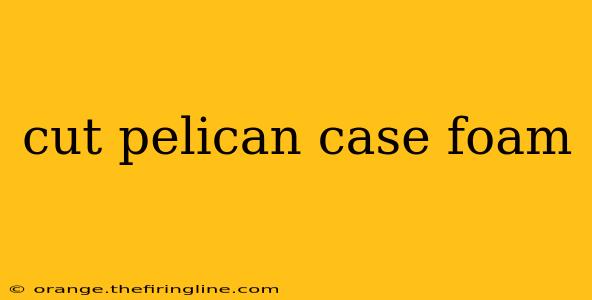 cut pelican case foam