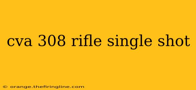 cva 308 rifle single shot