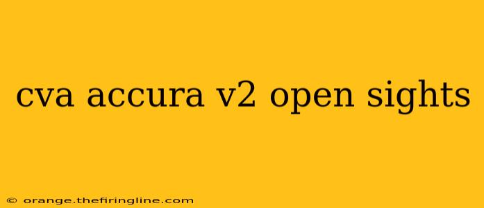 cva accura v2 open sights