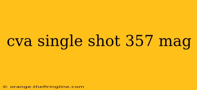 cva single shot 357 mag