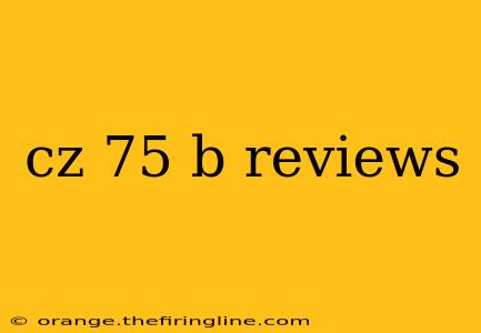 cz 75 b reviews