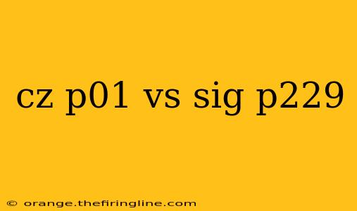 cz p01 vs sig p229