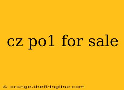 cz po1 for sale