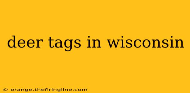 deer tags in wisconsin