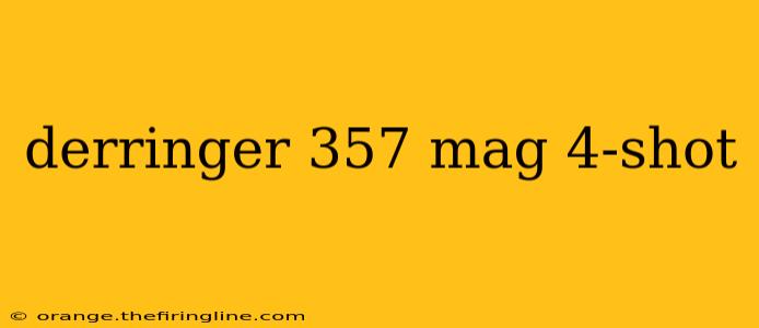 derringer 357 mag 4-shot