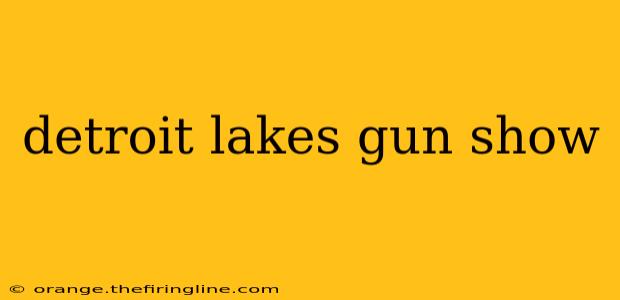 detroit lakes gun show