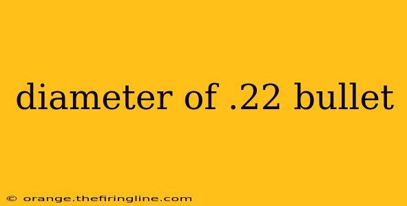 diameter of .22 bullet