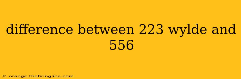 difference between 223 wylde and 556