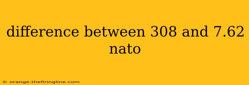 difference between 308 and 7.62 nato