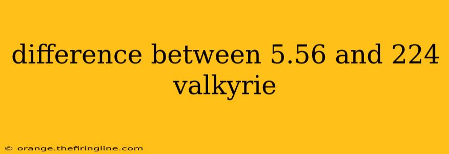 difference between 5.56 and 224 valkyrie