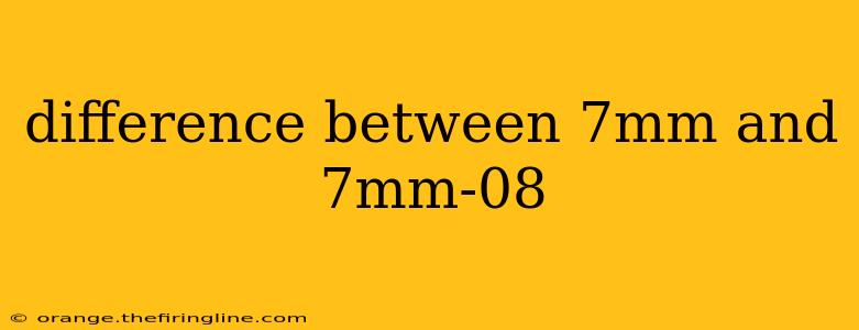 difference between 7mm and 7mm-08