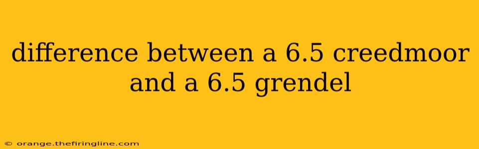 difference between a 6.5 creedmoor and a 6.5 grendel