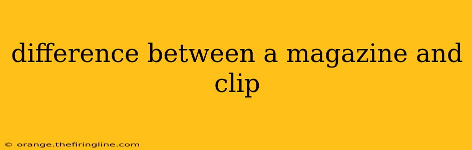 difference between a magazine and clip