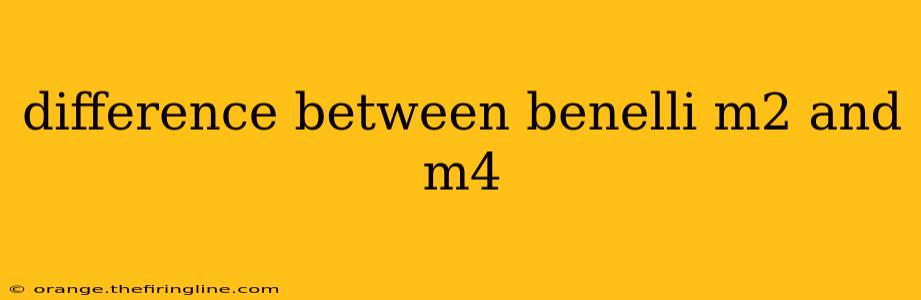 difference between benelli m2 and m4