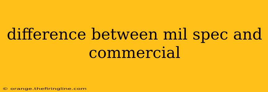 difference between mil spec and commercial