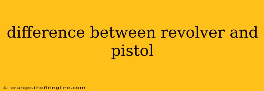 difference between revolver and pistol