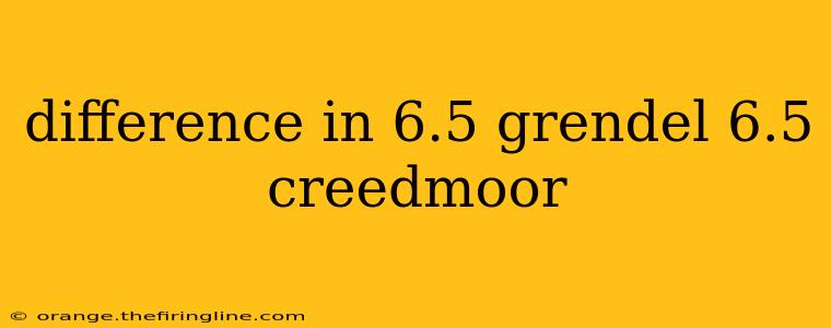 difference in 6.5 grendel 6.5 creedmoor