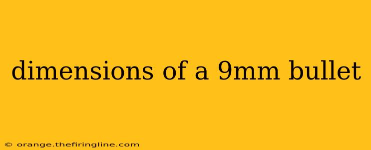 dimensions of a 9mm bullet