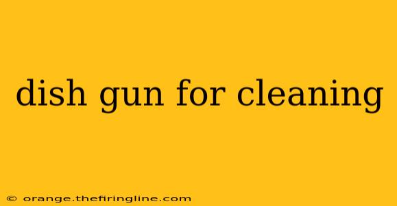 dish gun for cleaning