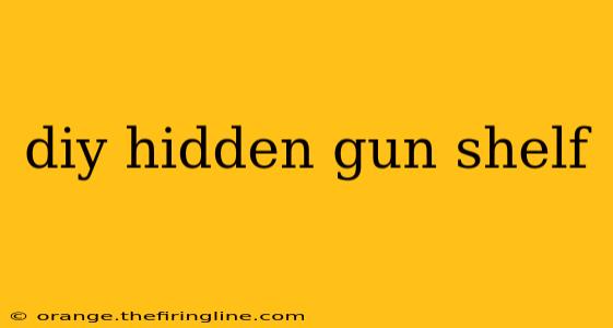 diy hidden gun shelf