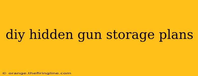 diy hidden gun storage plans