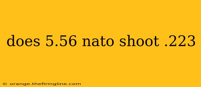 does 5.56 nato shoot .223