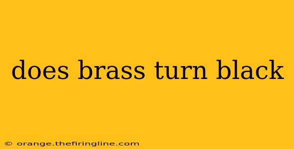 does brass turn black