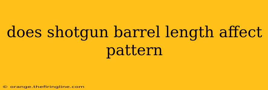 does shotgun barrel length affect pattern