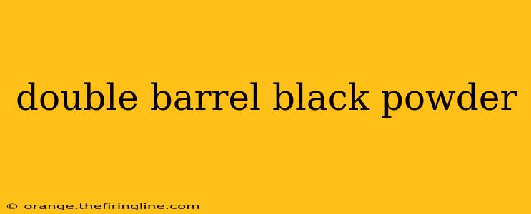 double barrel black powder