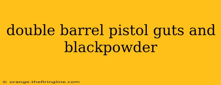 double barrel pistol guts and blackpowder