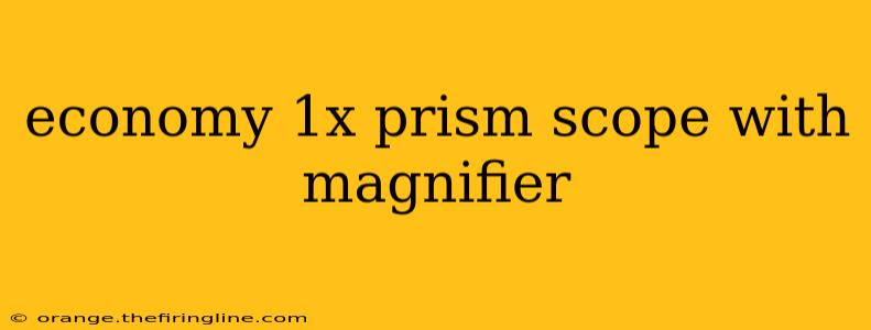 economy 1x prism scope with magnifier