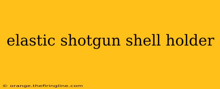 elastic shotgun shell holder