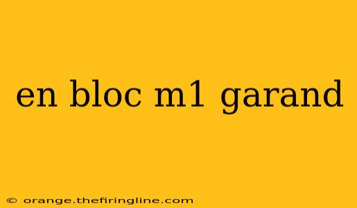 en bloc m1 garand