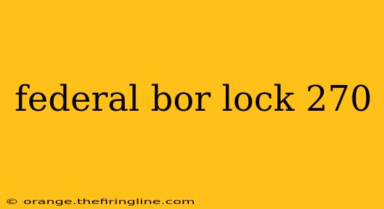 federal bor lock 270