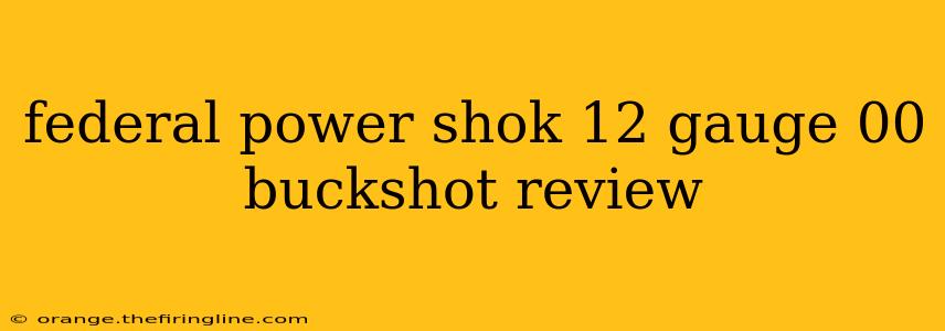 federal power shok 12 gauge 00 buckshot review