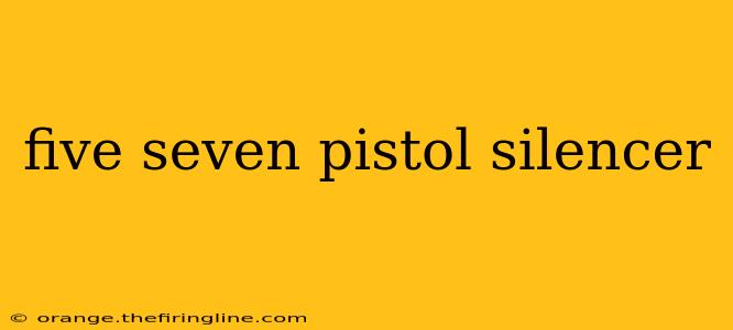 five seven pistol silencer