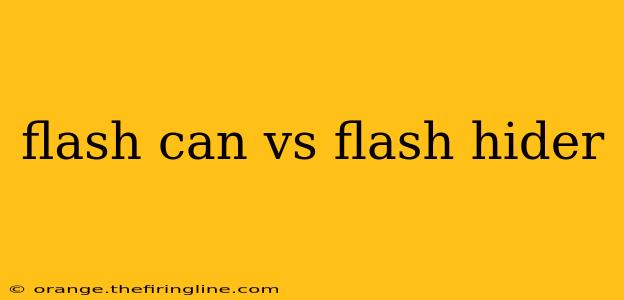 flash can vs flash hider