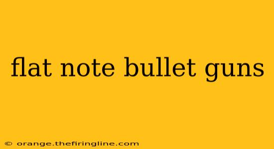 flat note bullet guns