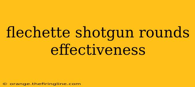 flechette shotgun rounds effectiveness