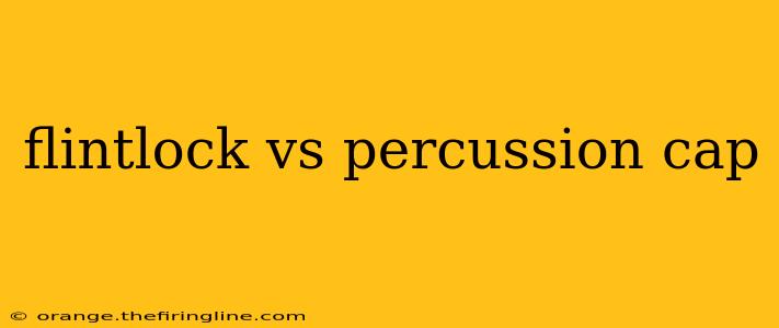 flintlock vs percussion cap