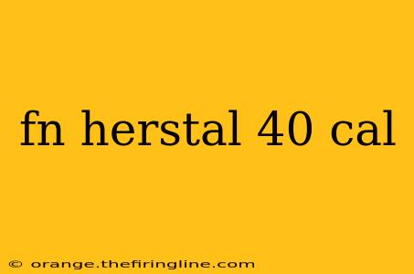 fn herstal 40 cal