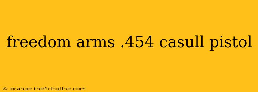 freedom arms .454 casull pistol