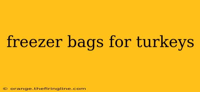 freezer bags for turkeys