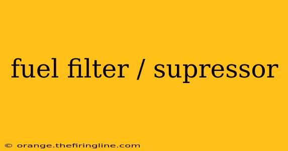 fuel filter / supressor