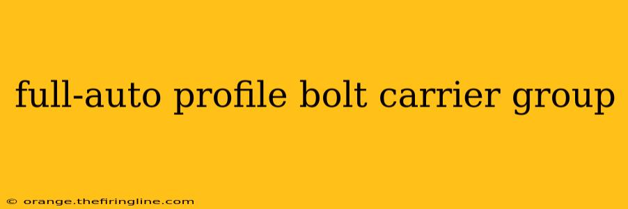 full-auto profile bolt carrier group