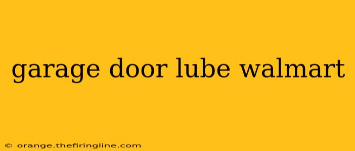 garage door lube walmart