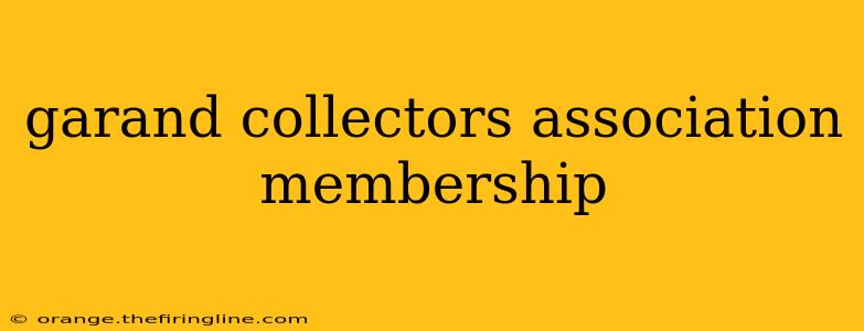 garand collectors association membership