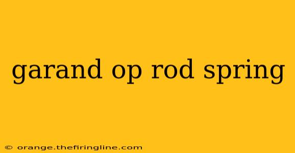 garand op rod spring