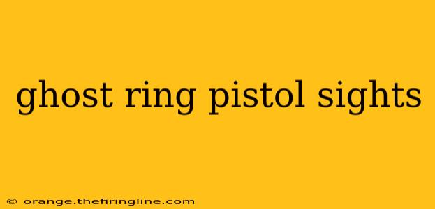 ghost ring pistol sights