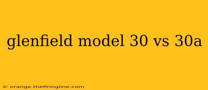 glenfield model 30 vs 30a